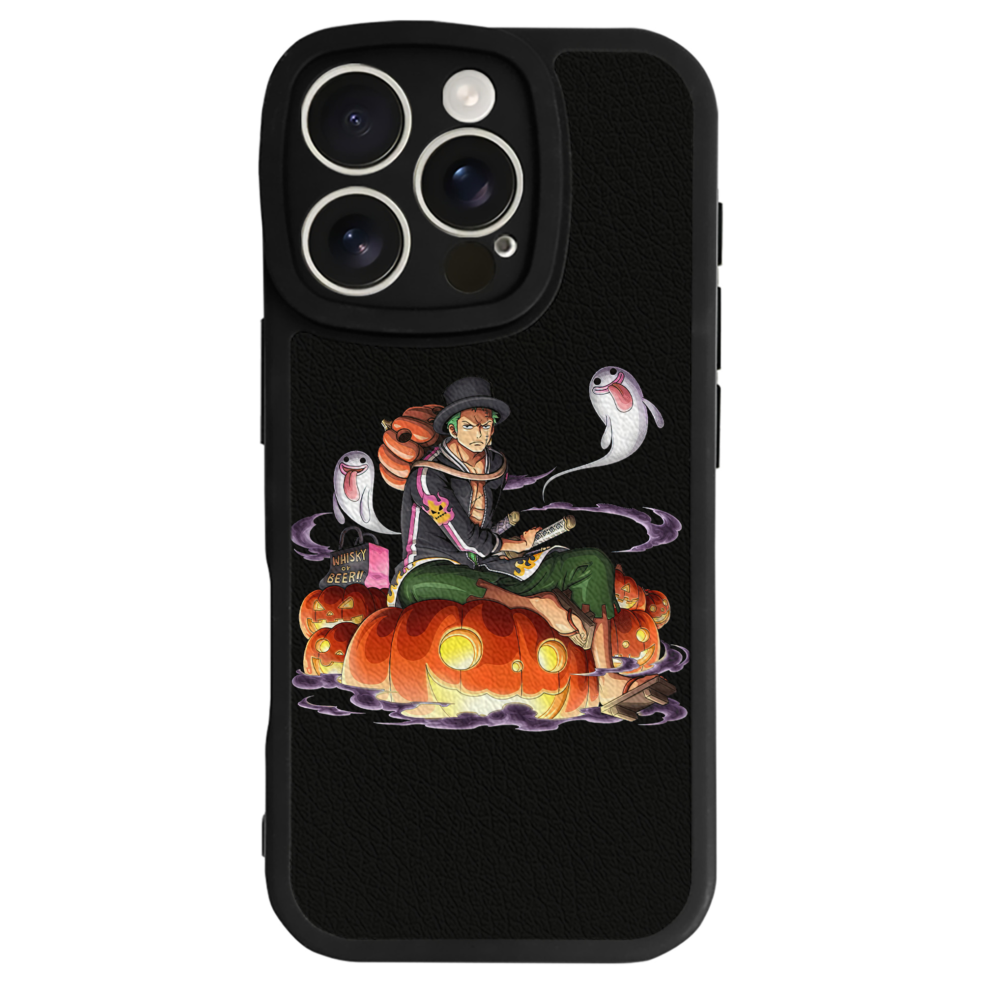 （画像用） ワンピース ロロノア・ゾロ ONE PIECE Roronoa Zoro 【iPhone 16シリーズ対応】シリコンスマホケース（レザー調） 材質：シリコン
